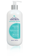 Body Drench Coconut Water Replenishing Body Lotion, deeply hydrating formula for soft skin, 500ml.