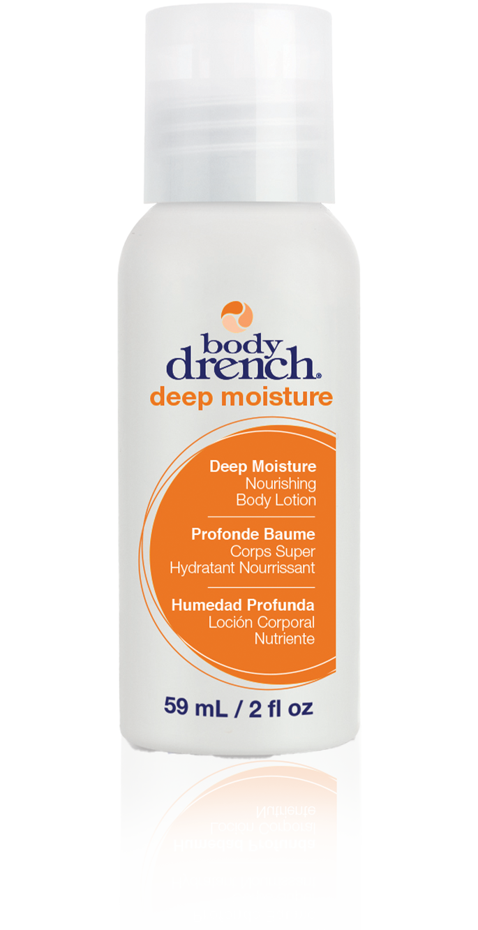 Body Drench Deep Moisture Lotion 2 fl oz – Nourishing body lotion for deep hydration in a travel-friendly 2 fl oz bottle.