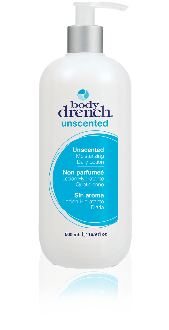 Body Drench Unscented Daily Lotion 500ml - Fragrance-free moisturizing lotion for daily hydration and smooth skin.