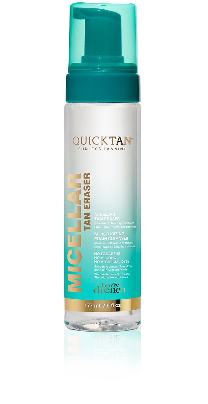 Quick Tan Micellar Tan Eraser - Quick Tan Micellar Tan Eraser by Body Drench, a moisturizing foam cleanser for tan removal, 177ml.