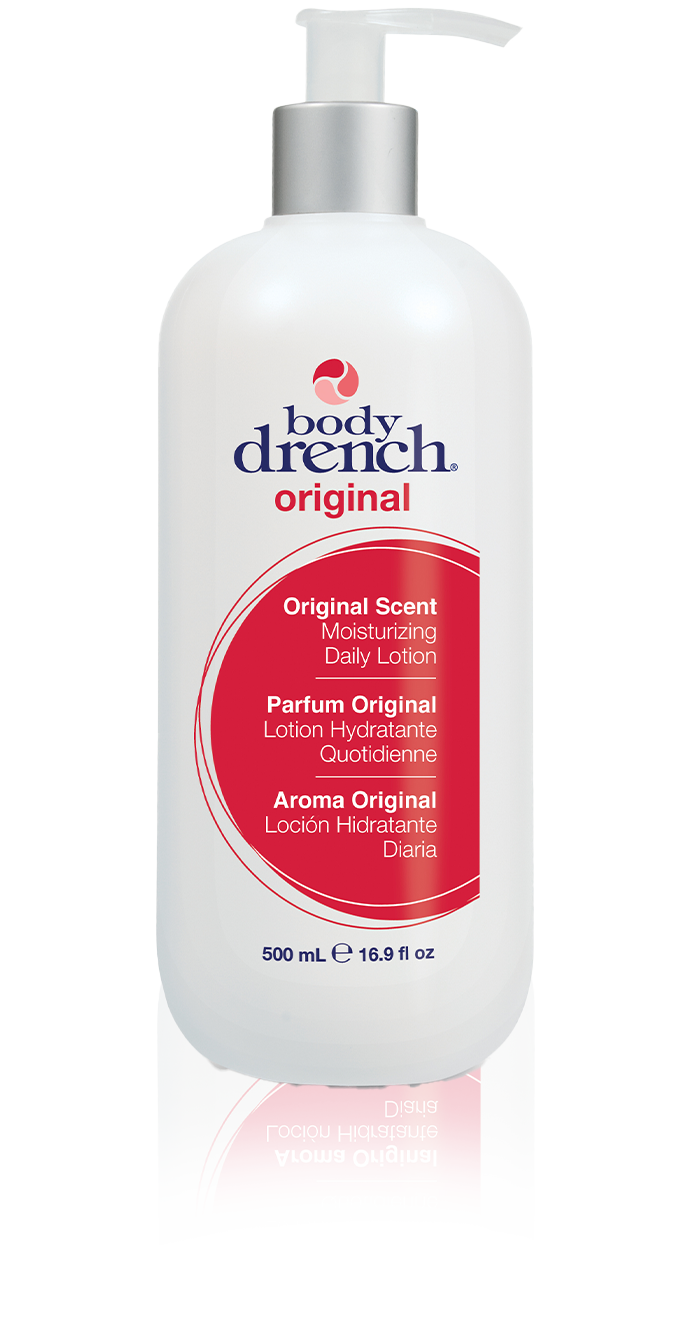 Body Drench Original Scent Moisturizing Daily Lotion, non-greasy and nourishing, 500ml.